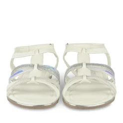 Sandales BLANC Fille Motif Uni Scratch