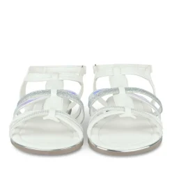 Sandales BLANC Fille Motif Uni Scratch