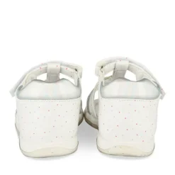 Sandales BLANC Fille Motif Multicolore Scratch