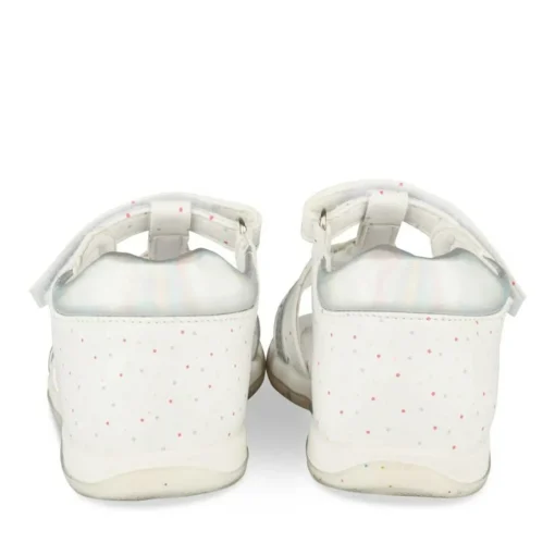 Sandales BLANC Fille Motif Multicolore Scratch