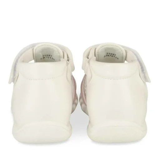 Sandales BLANC Fille Motif Multicolore Scratch