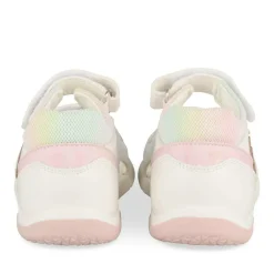 Sandales BLANC Fille Motif Iridescent Scratch