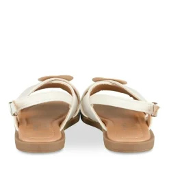 Sandales BLANC Fille Motif Coeurs Boucle