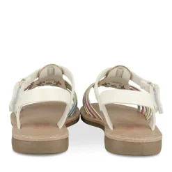 Sandales BLANC Fille Motif Iridescent Scratch