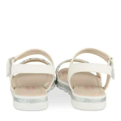 Sandales BLANC Fille Motif Iridescent Scratch