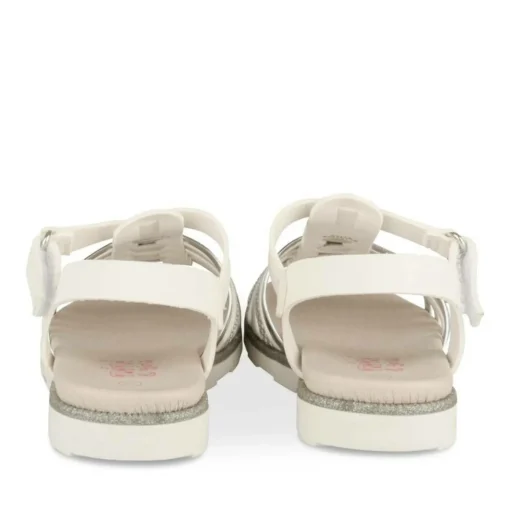 Sandales BLANC Fille Motif Iridescent Scratch