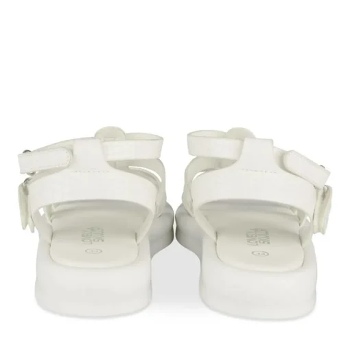 Sandales BLANC Fille Motif Animal Scratch