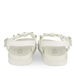 Sandales BLANC Fille Motif Clouté Scratch