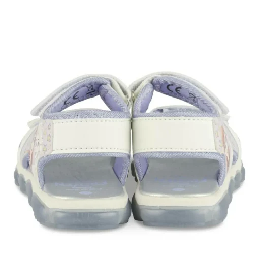 Sandales BLANC Fille Motif Multicolore Scratch