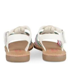 Sandales BLANC Fille Motif Multicolore Scratch