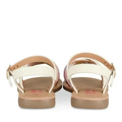 Sandales BLANC Fille Motif Iridescent Boucle