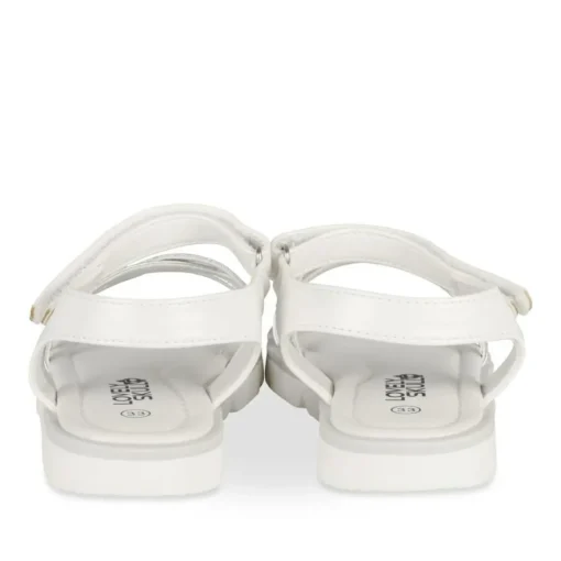 Sandales BLANC Fille Motif Iridescent Scratch