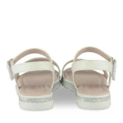 Sandales BLANC Fille Motif Uni Scratch