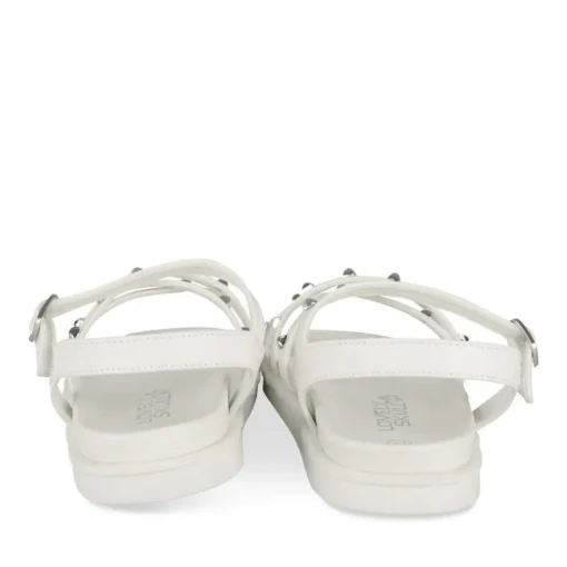 Sandales BLANC Fille Motif Clouté Scratch