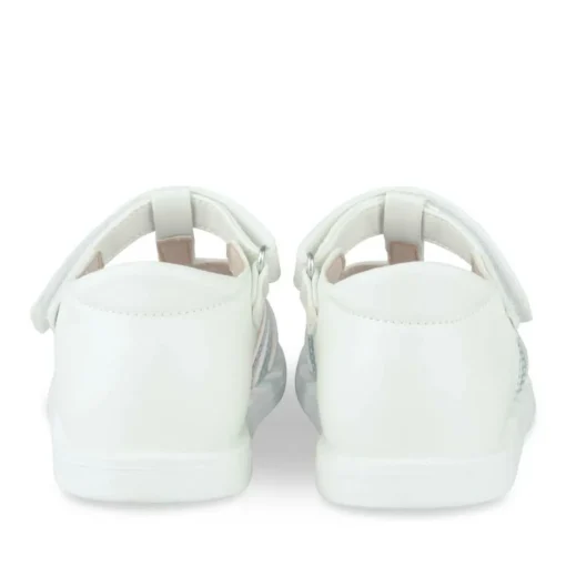 Sandales BLANC Fille Motif Multicolore Scratch