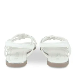 Sandales BLANC Fille Motif Uni Scratch