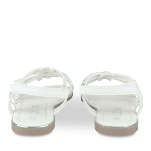 Sandales BLANC Fille Motif Uni Scratch