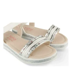 Sandales BLANC Fille Motif Iridescent Scratch