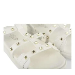 Sandales BLANC Fille Motif Clouté Scratch
