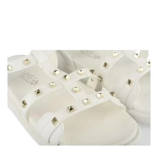 Sandales BLANC Fille Motif Clouté Scratch