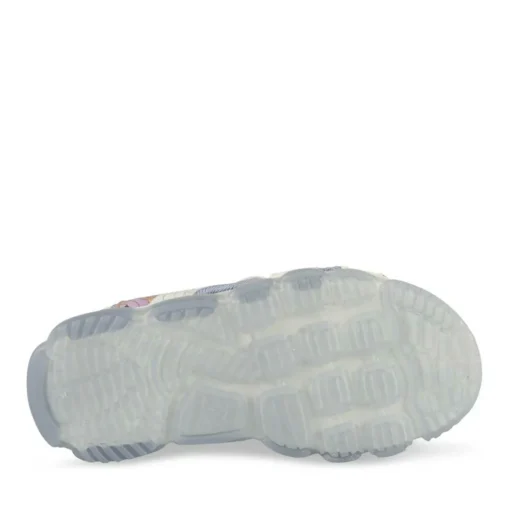 Sandales BLANC Fille Motif Multicolore Scratch