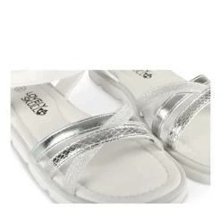 Sandales BLANC Fille Motif Iridescent Scratch