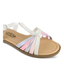 Sandales BLANC Fille Motif Uni A Enfiler