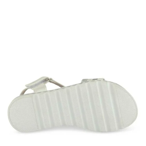 Sandales BLANC Fille Motif Uni Scratch