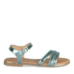 Sandales BLEU Fille Motif Iridescent Boucle