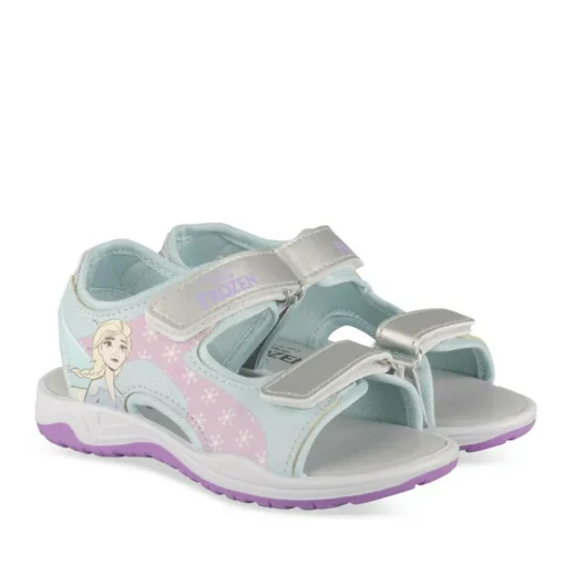 Sandales BLEU Fille Motif Uni Scratch