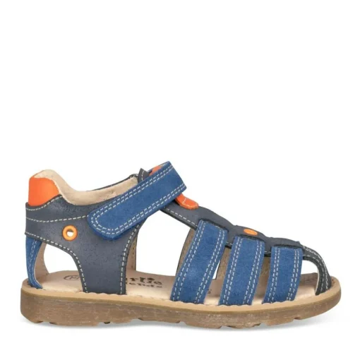 Sandales BLEU Garçon CUIR Scratch