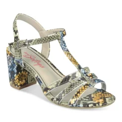 Sandales Carré MARINE Femme Motif Uni