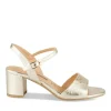 Sandales Carré OR Femme Motif Uni Boucle