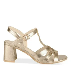 Sandales Carré OR Femme Motif Uni Boucle