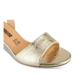 Sandales Carré OR Femme Motif Uni Boucle