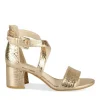 Sandales Carré ROSE Femme Motif Animal Boucle