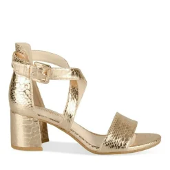 Sandales Carré ROSE Femme Motif Animal Boucle