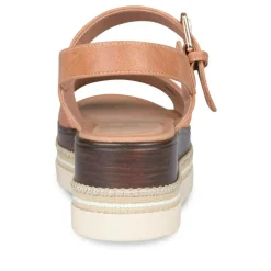Sandales COGNAC Femme Boucle