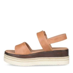 Sandales COGNAC Femme Boucle