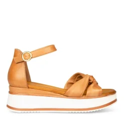 Sandales COGNAC Femme CUIR