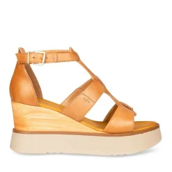 Sandales COGNAC Femme CUIR