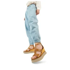 Sandales COGNAC Femme CUIR