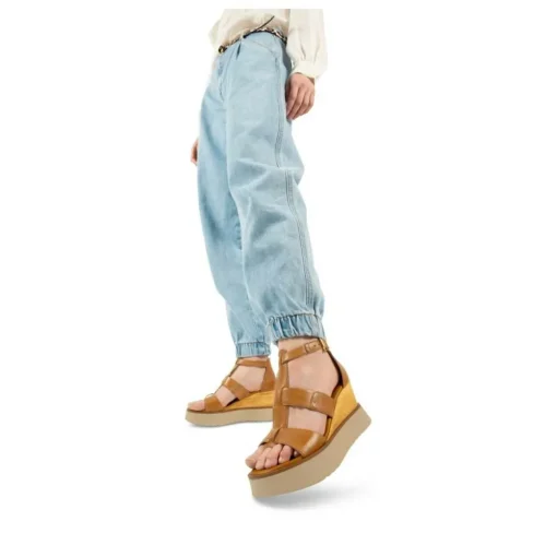 Sandales COGNAC Femme CUIR