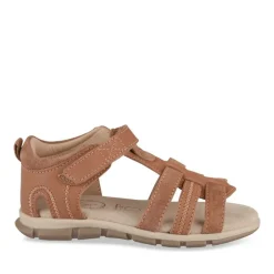 Sandales COGNAC Garçon CUIR Motif Uni Scratch