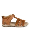 Sandales COGNAC Garçon CUIR Motif Uni Scratch