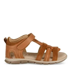 Sandales COGNAC Garçon CUIR Motif Uni Scratch