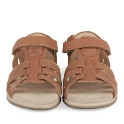 Sandales COGNAC Garçon CUIR Motif Uni Scratch