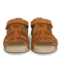Sandales COGNAC Garçon CUIR Motif Uni Scratch