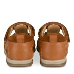 Sandales COGNAC Garçon CUIR Motif Uni Scratch