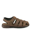 Sandales COGNAC Homme CUIR Motif Uni Scratch